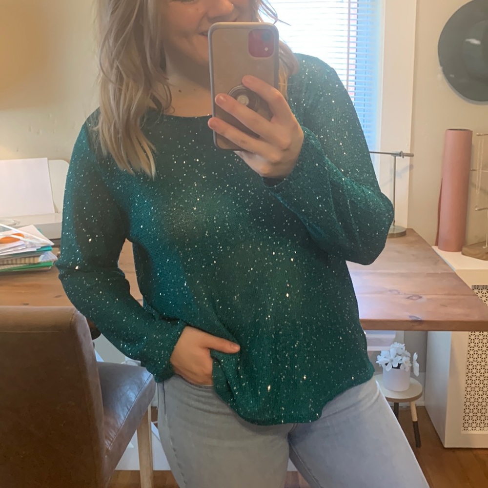 🖤 The Limited Sparkly Knit Top